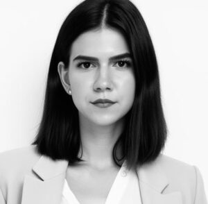 A girl with black hair